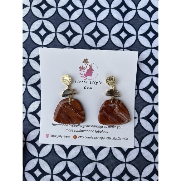 Handmade  Polymer Clay   Earrings - Picture 11 of 12